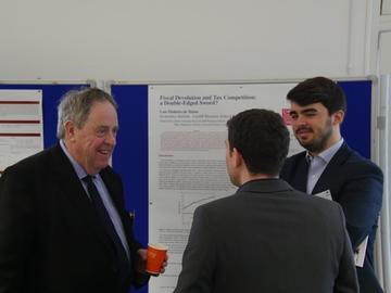 Peter Sinclair chatting with phd students Peter Sinclair chatting with phd students